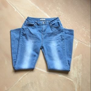 Encore denim skinny jeans.